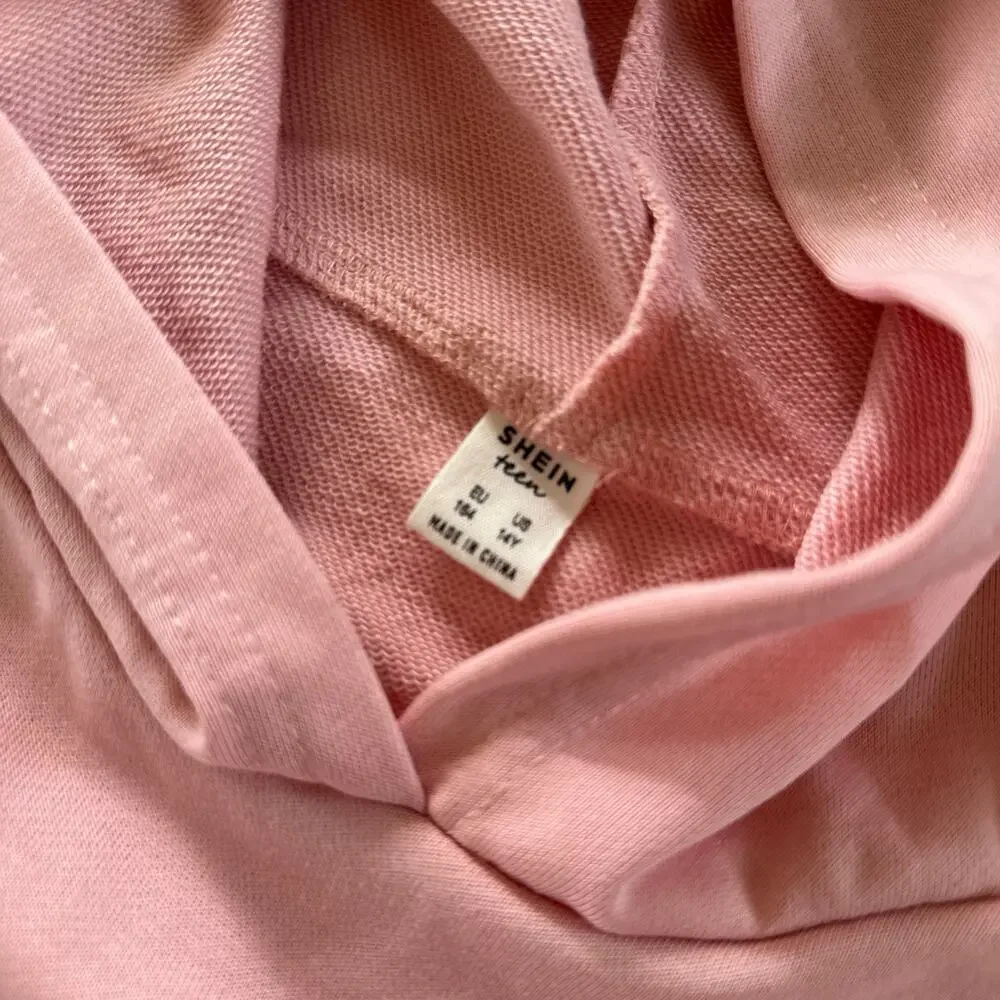 Sheen Teen Pink Heart Hoodie Sweatshirt - Size 14